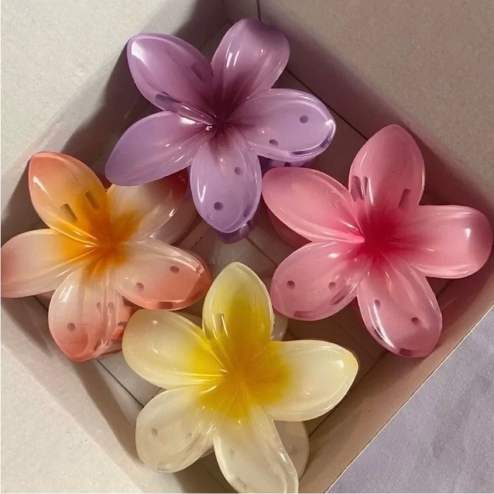 3PC Plumeria Claw Clip 🌸🫧🐚